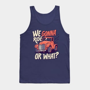 Get Ready to Ride with Our Funny 4x4 Off-Road Mudding UTV Tank Top